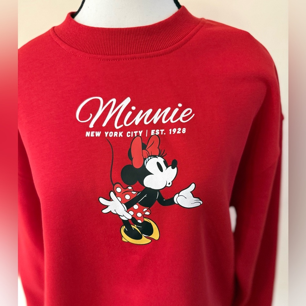 Disney Minnie Mouse Red Crewneck - Picture 2 of 5